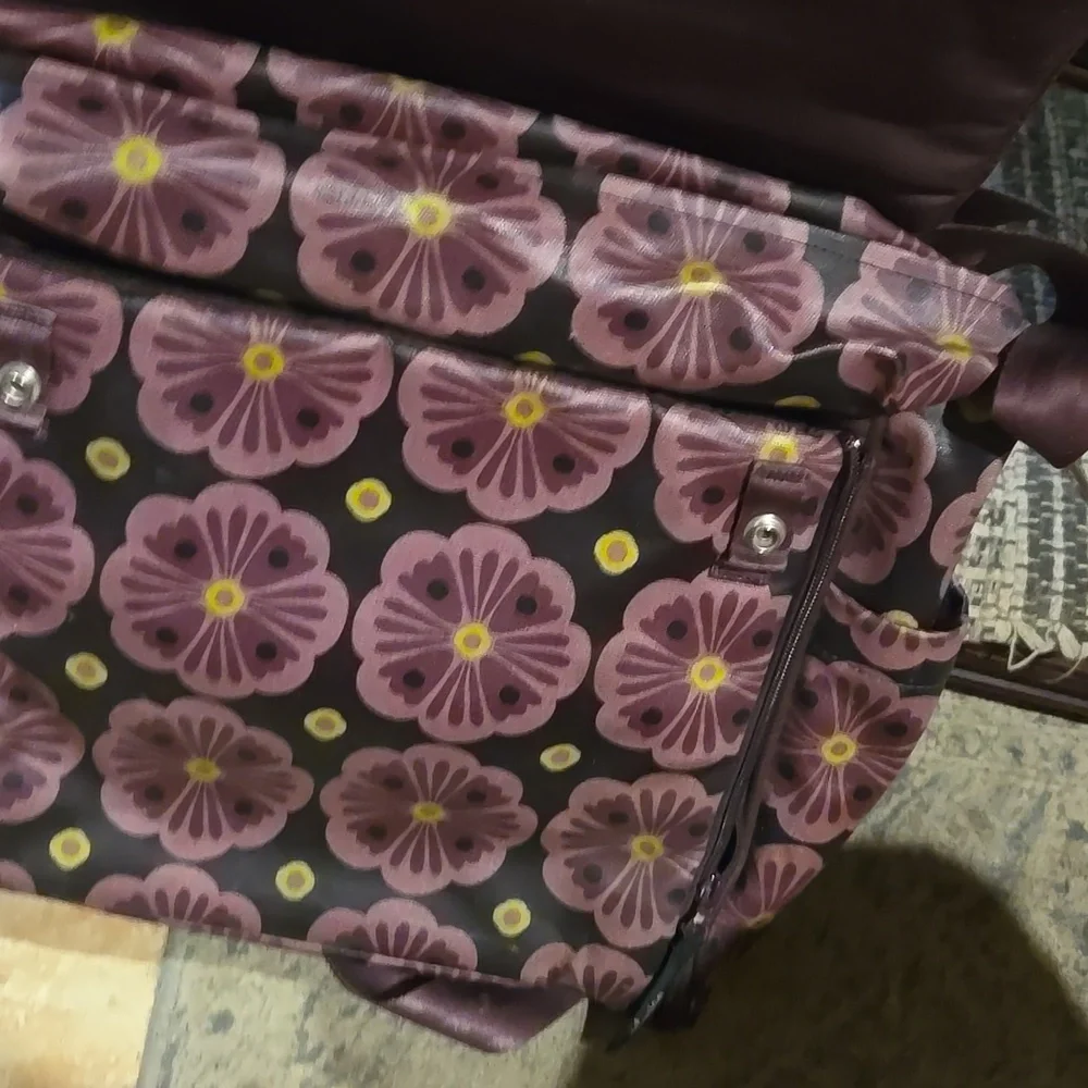 Floral Patterned Diaper Bag, EUC